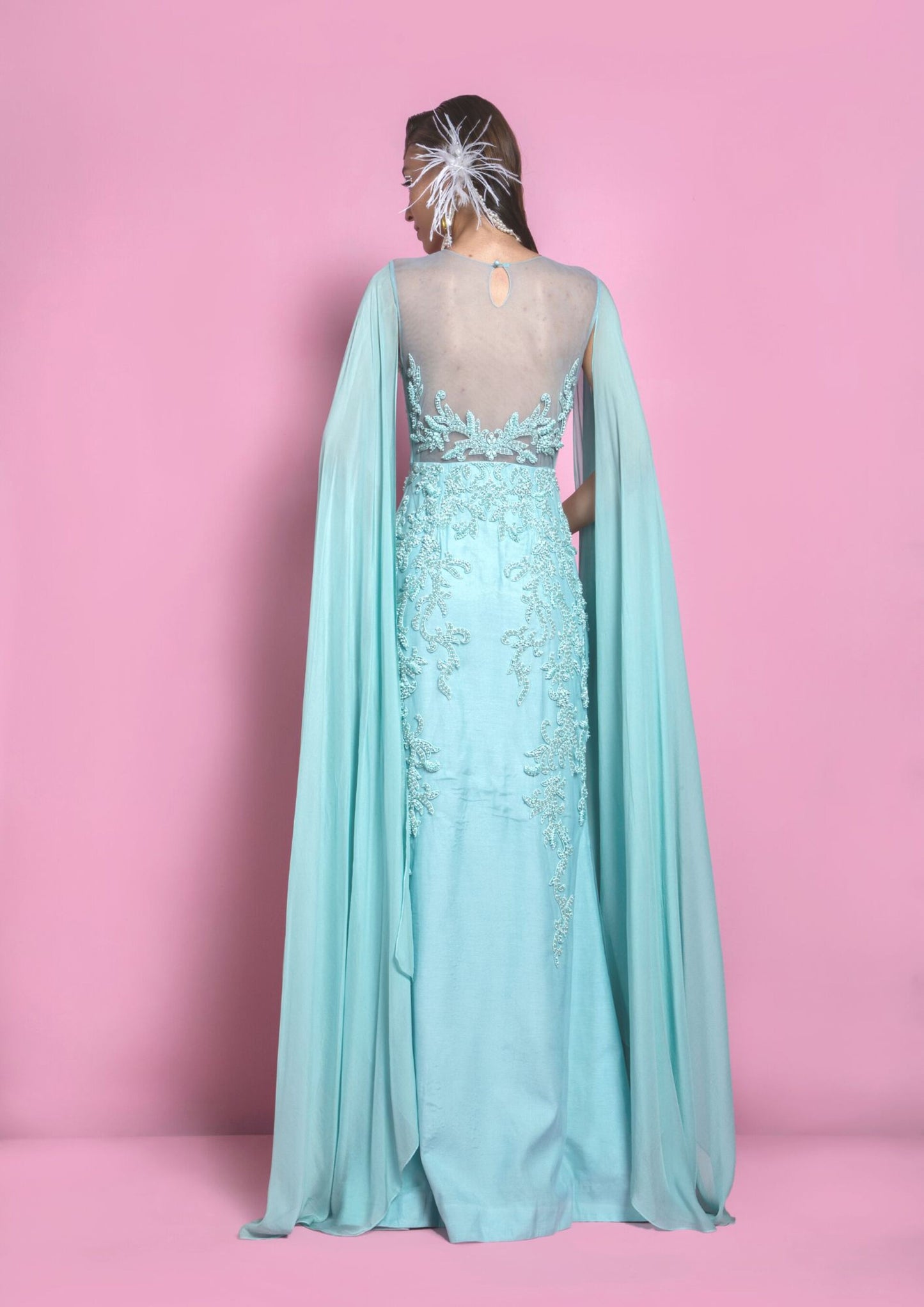 Turquoise Sirène Gown