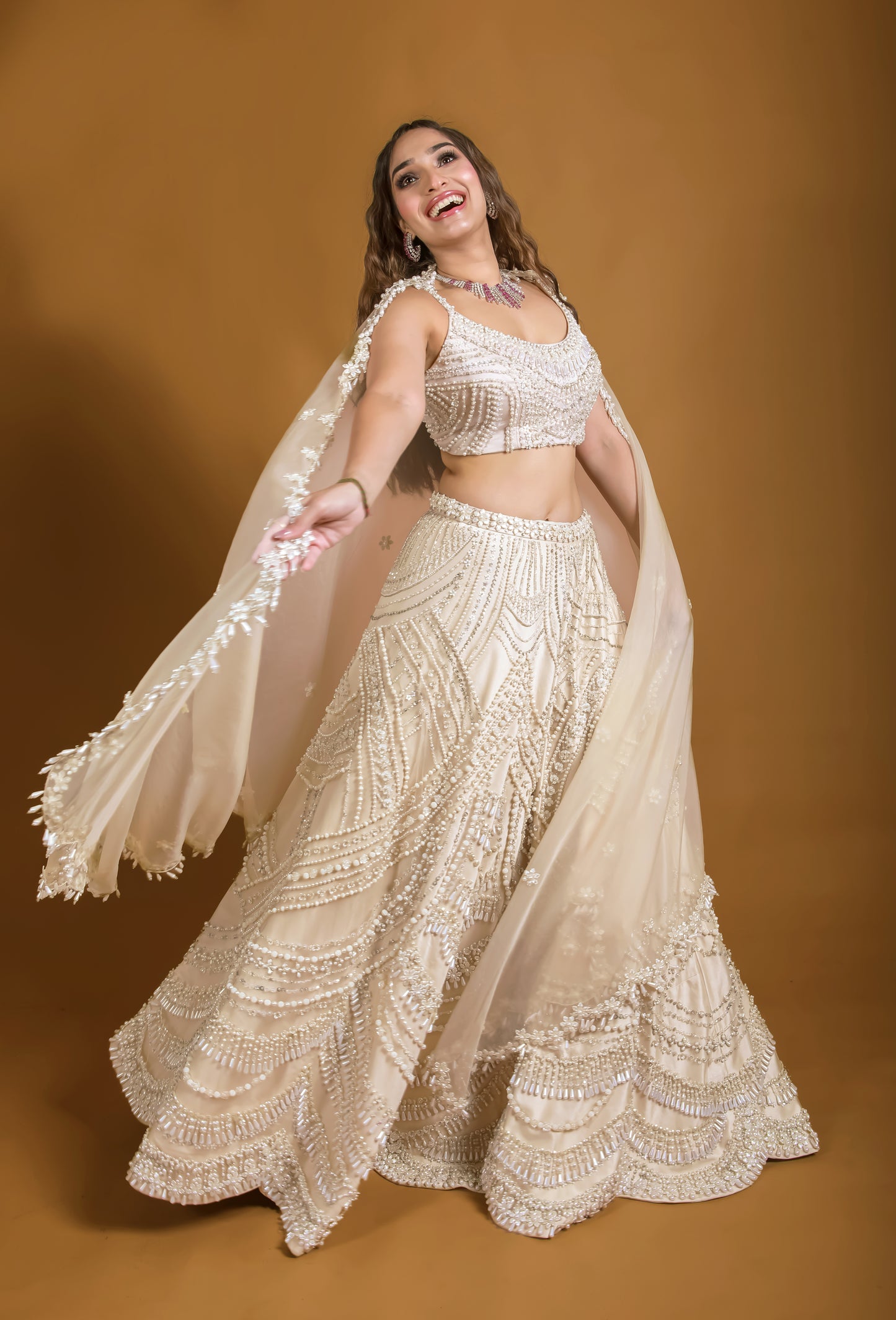 Queen of Pearl Lehenga Set