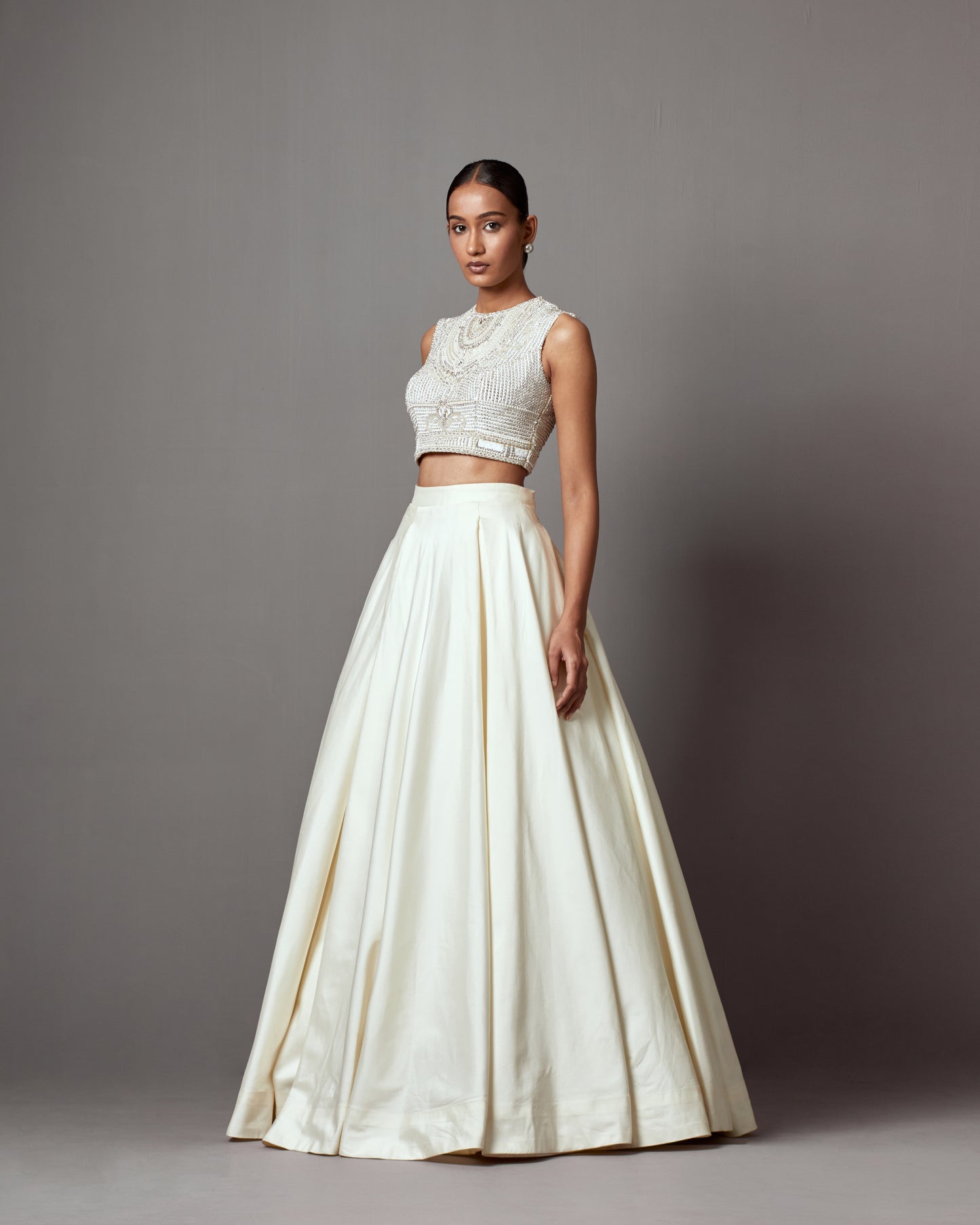 Ivory Éclat Skirt Set