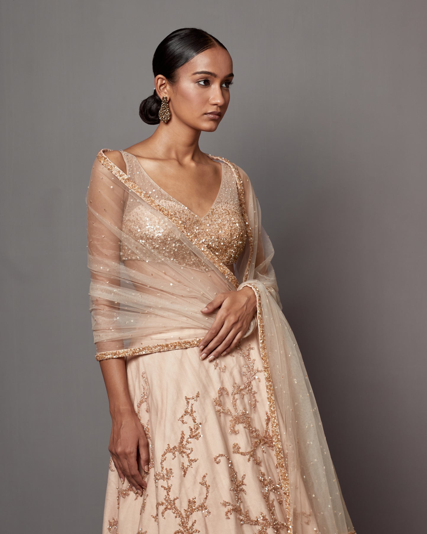 Ivory Beige Radiance Lehenga Set