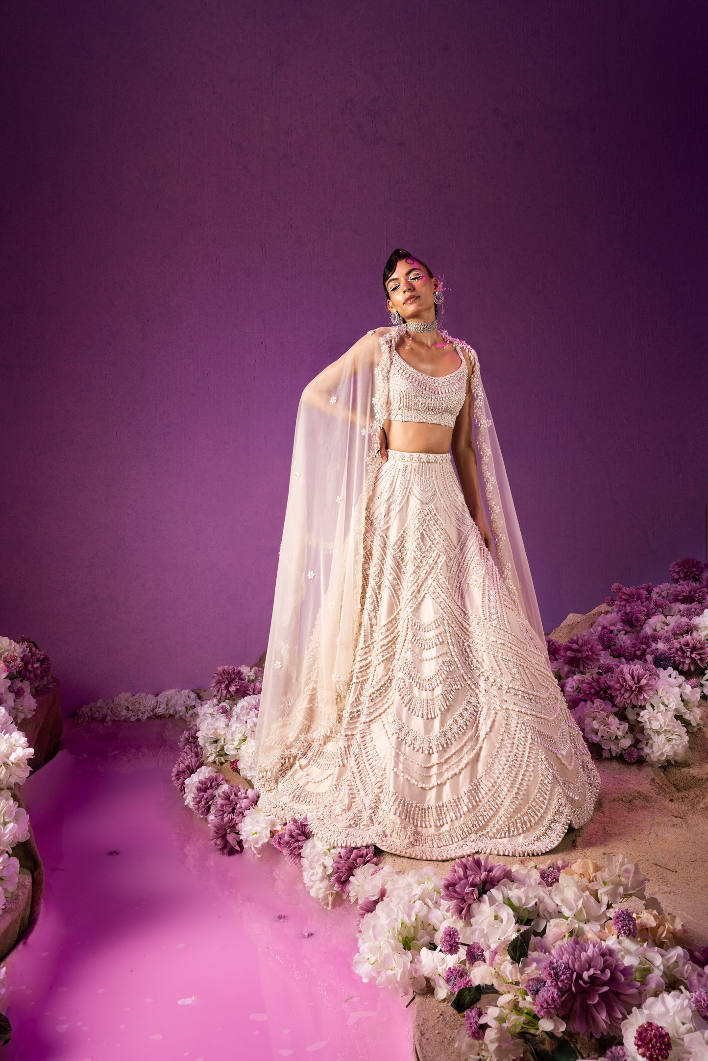 Queen of Pearl Lehenga Set