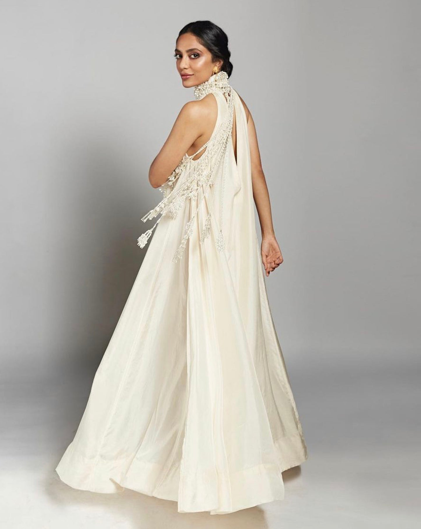 Sobhita Dhulipala in White Embroidered Gown
