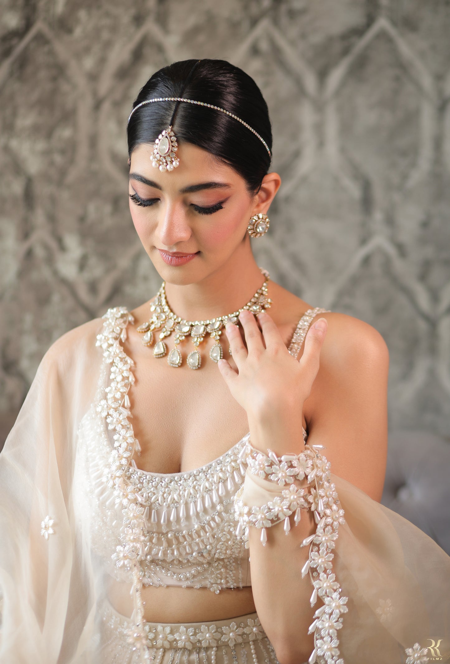 Queen of Pearl Lehenga Set