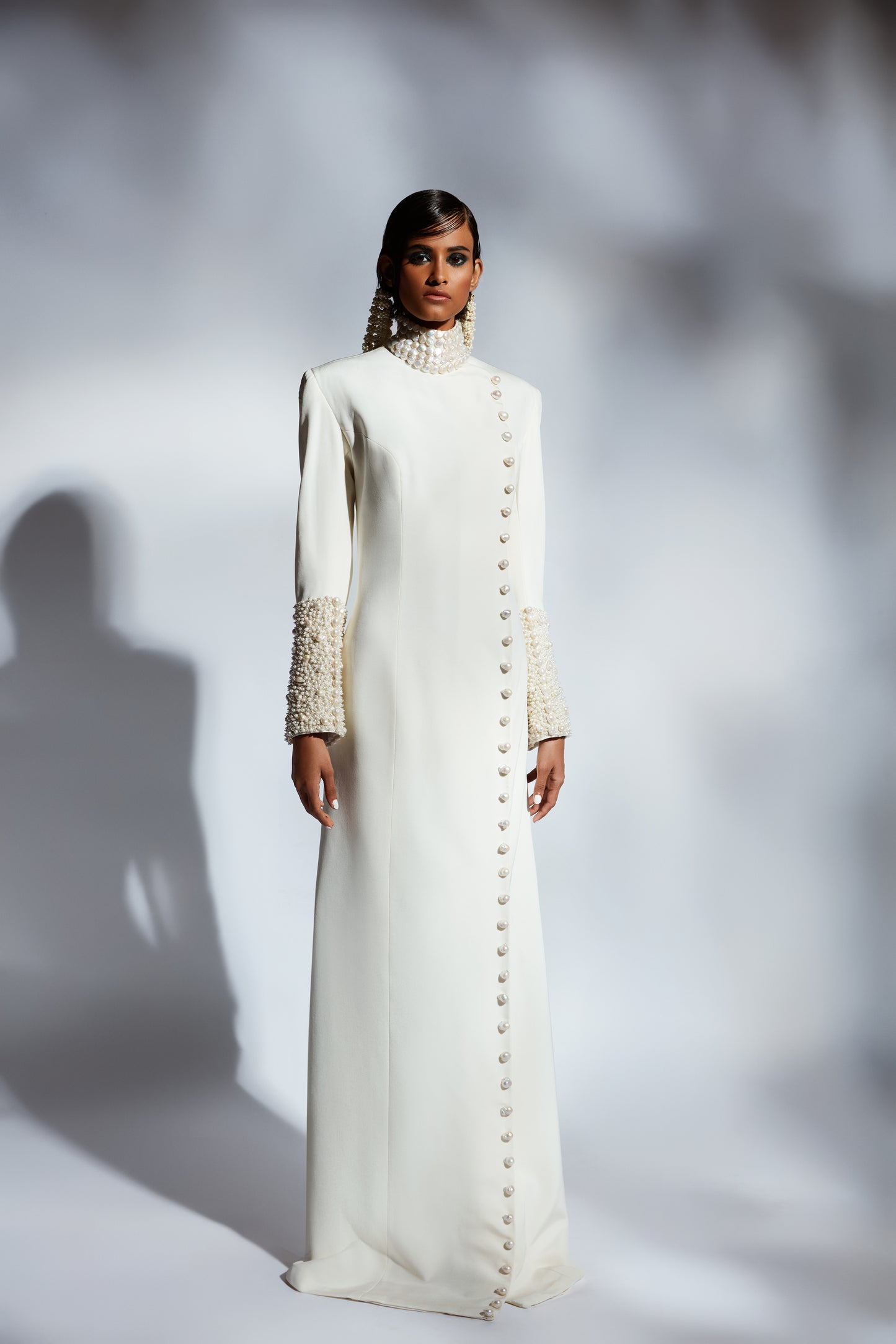 Opaline Pearl Jacket Gown