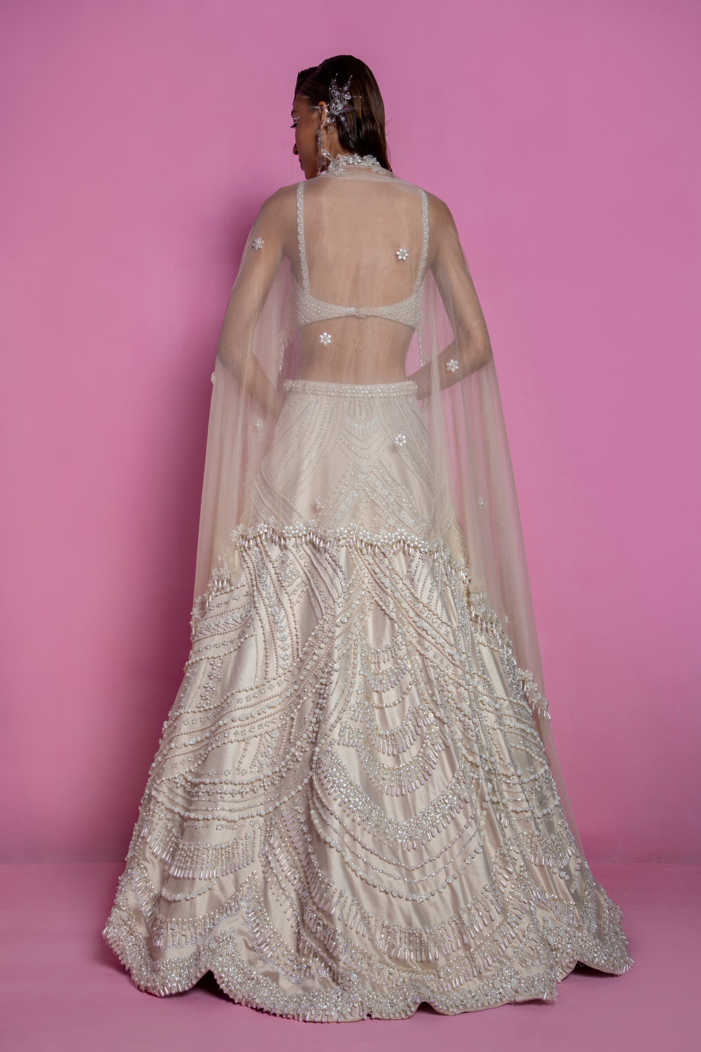 Queen of Pearl Lehenga Set