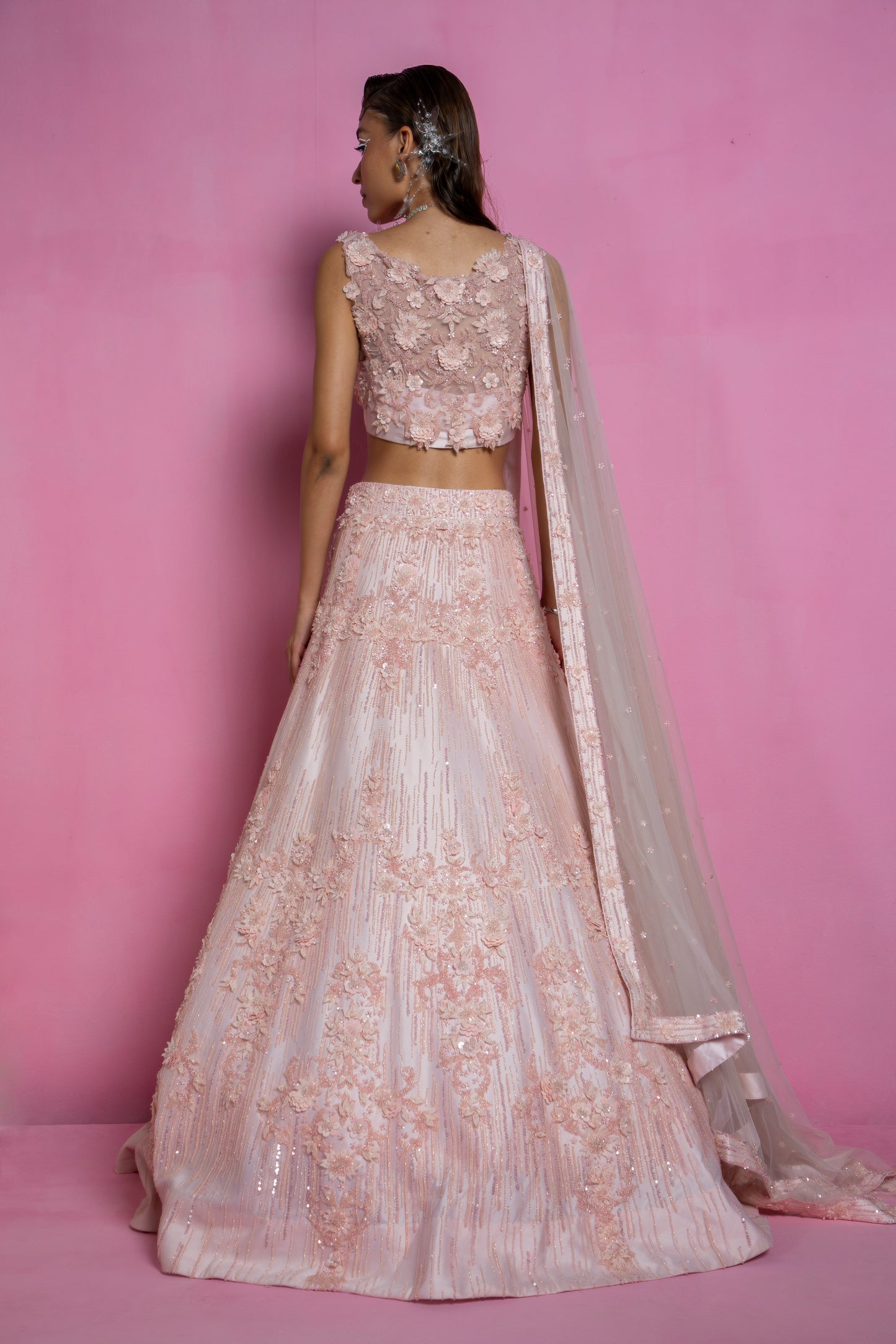 Rosette Lehenga Set