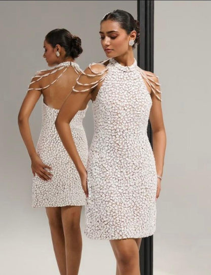 White mirror
 dress