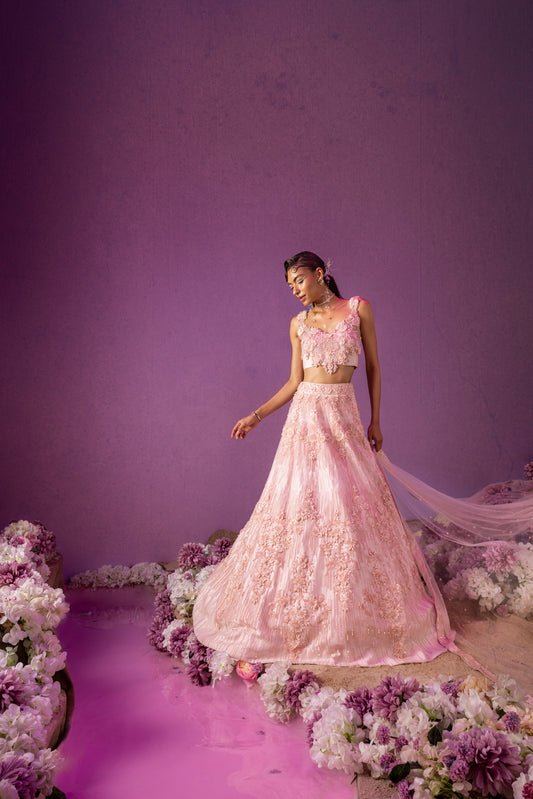 Rosette Lehenga Set
