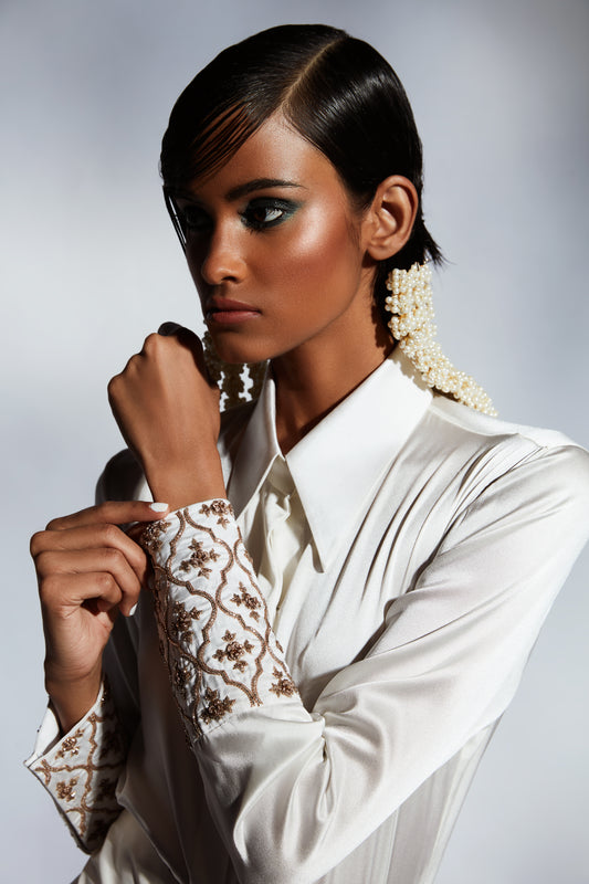 Ivory Embroidered Shirt