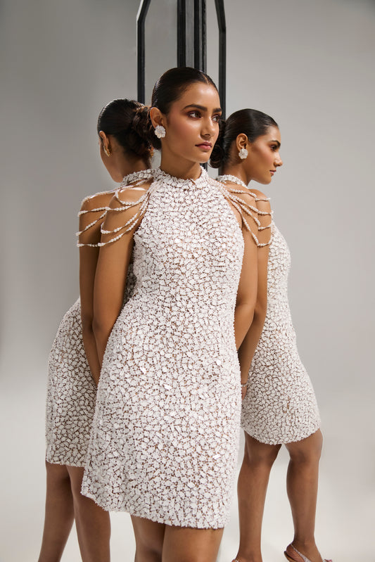 White mirror
 dress